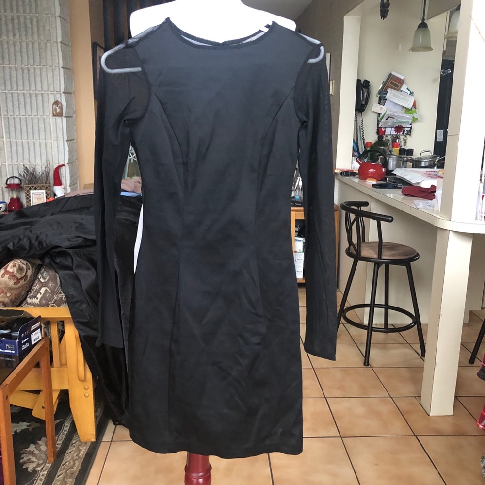 Zara Dress with Mesh Back and Sleeves